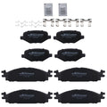 8x Front Rear Brake Pads Kit for Ford Taurus 2010-2019 Lincoln MKT