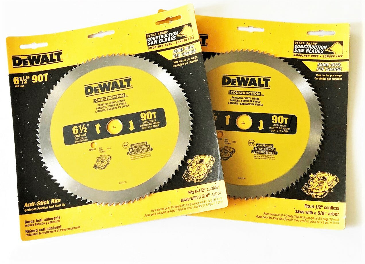 Dewalt 6-1/2" Circular Saw Blades 90T