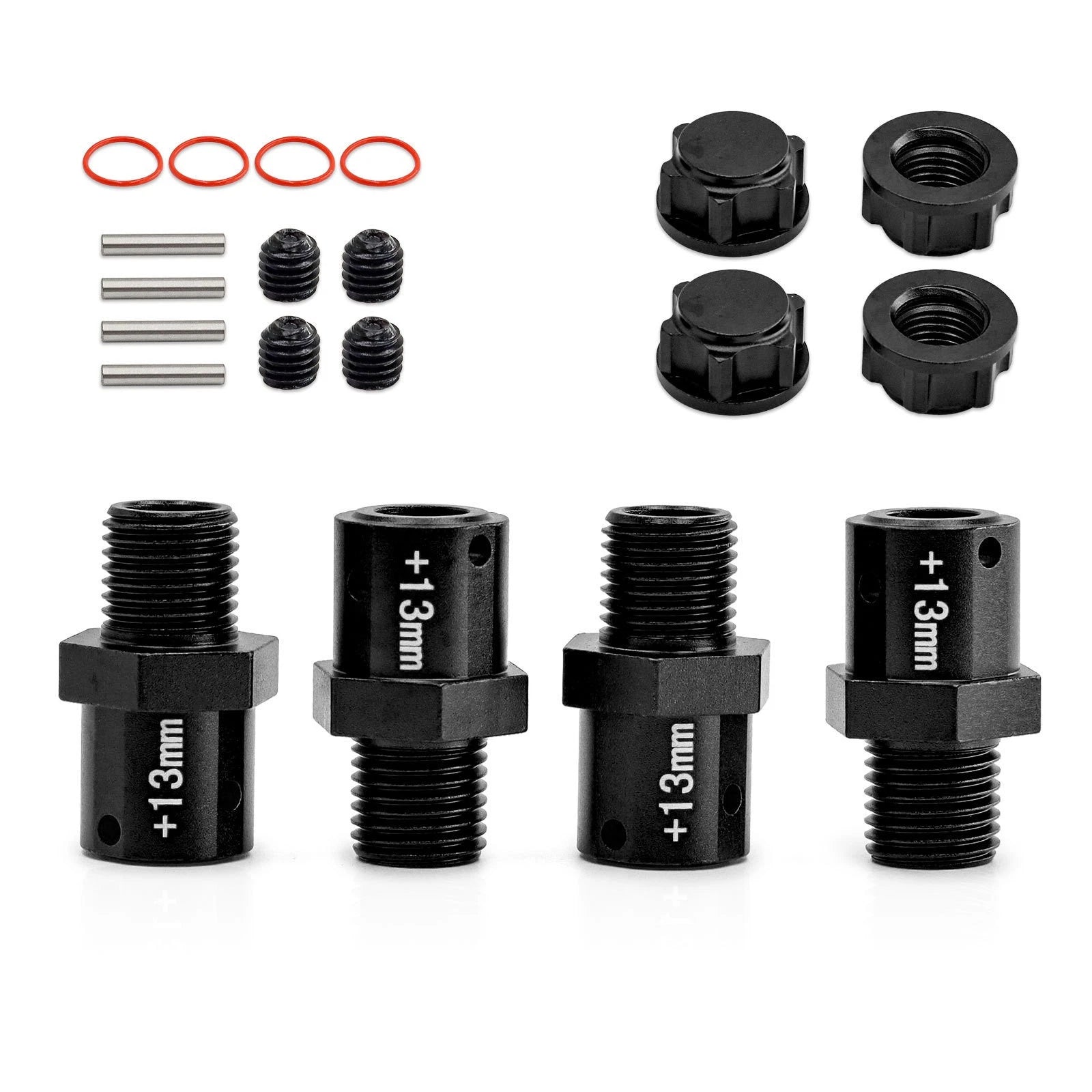 Alloy 13mm Hex Adapters For Arrma 1/8 6s Kraton Outcast Fireteam