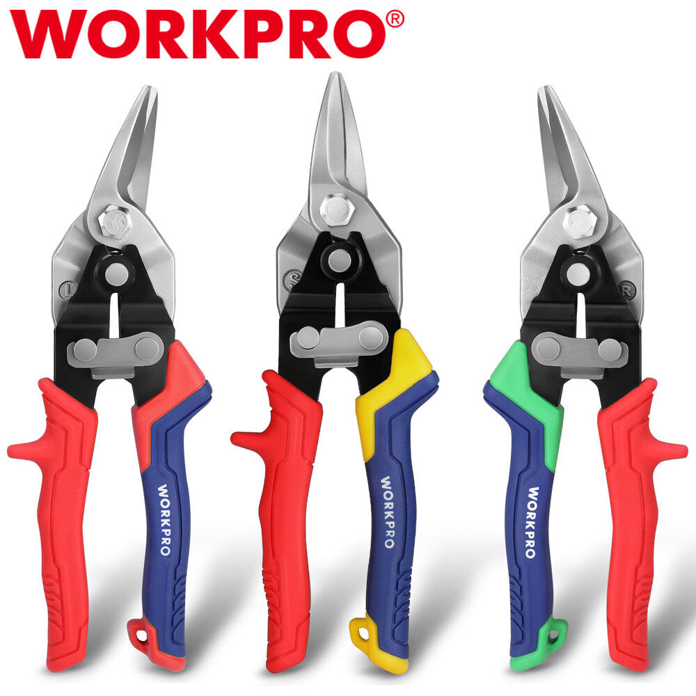 Workpro 3PCS Aviation Tin Snips Set