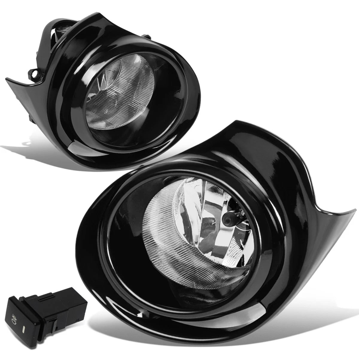 Fit 15-18 Prius C Pair Clear Lens Front Driving Fog Light/lamps