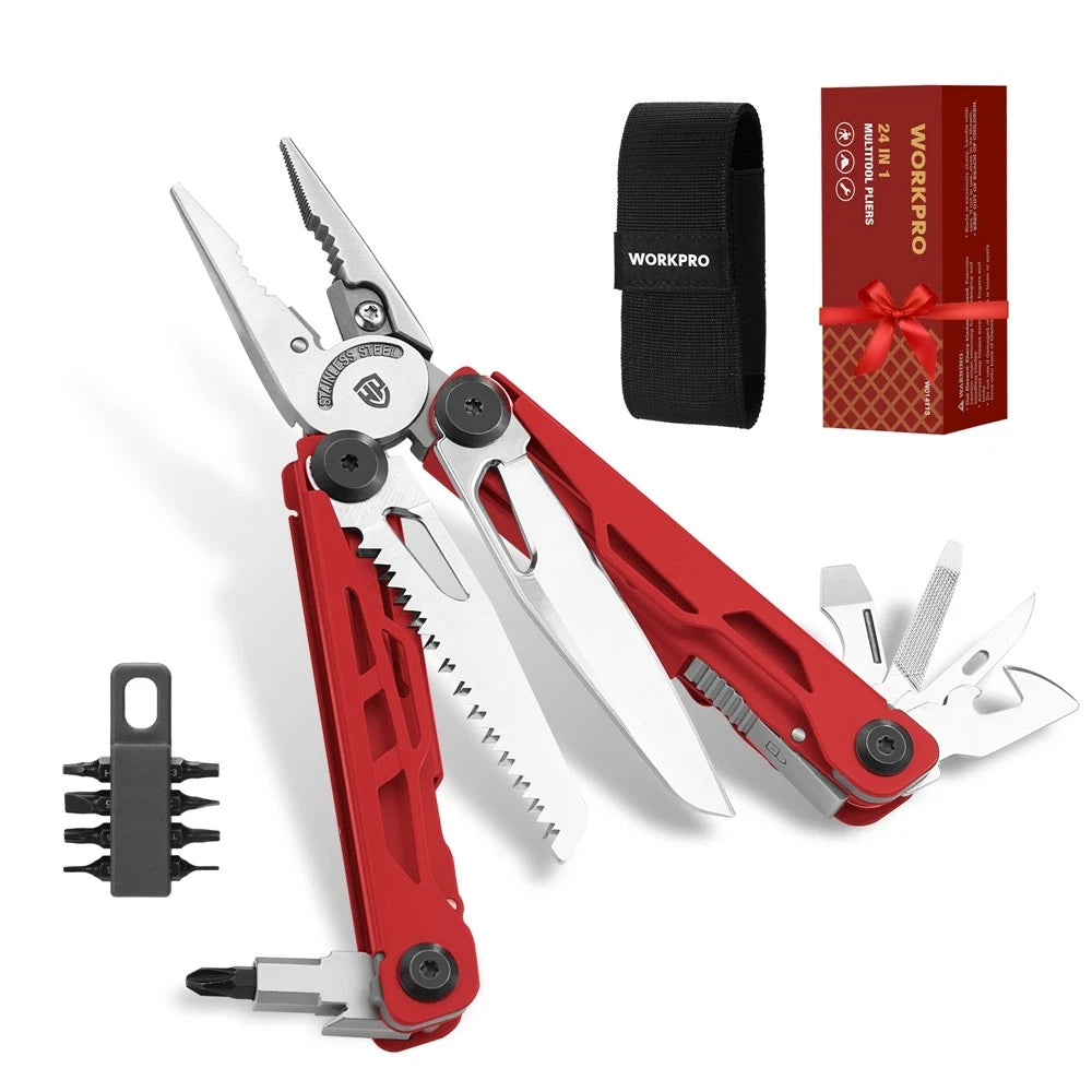 Workpro 24-in-1 Multitool Pliers Stainless Steel | Built Supply Co