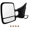 Driver Side View Mirror Power Heated for Nissan Frontier 2005-2015 Black