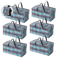 WORKPRO 6PCS Heavy-Duty Extra Large Moving Bag Storage Tote with Zipper &amp; Handle
