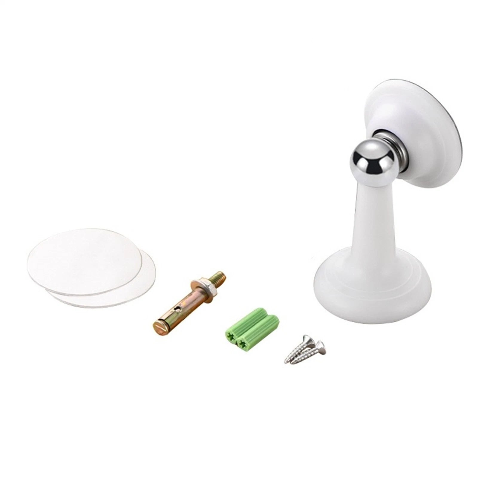 Abs Anti-collision Strong Magnetic Mute Door Stopper Kit Black/white