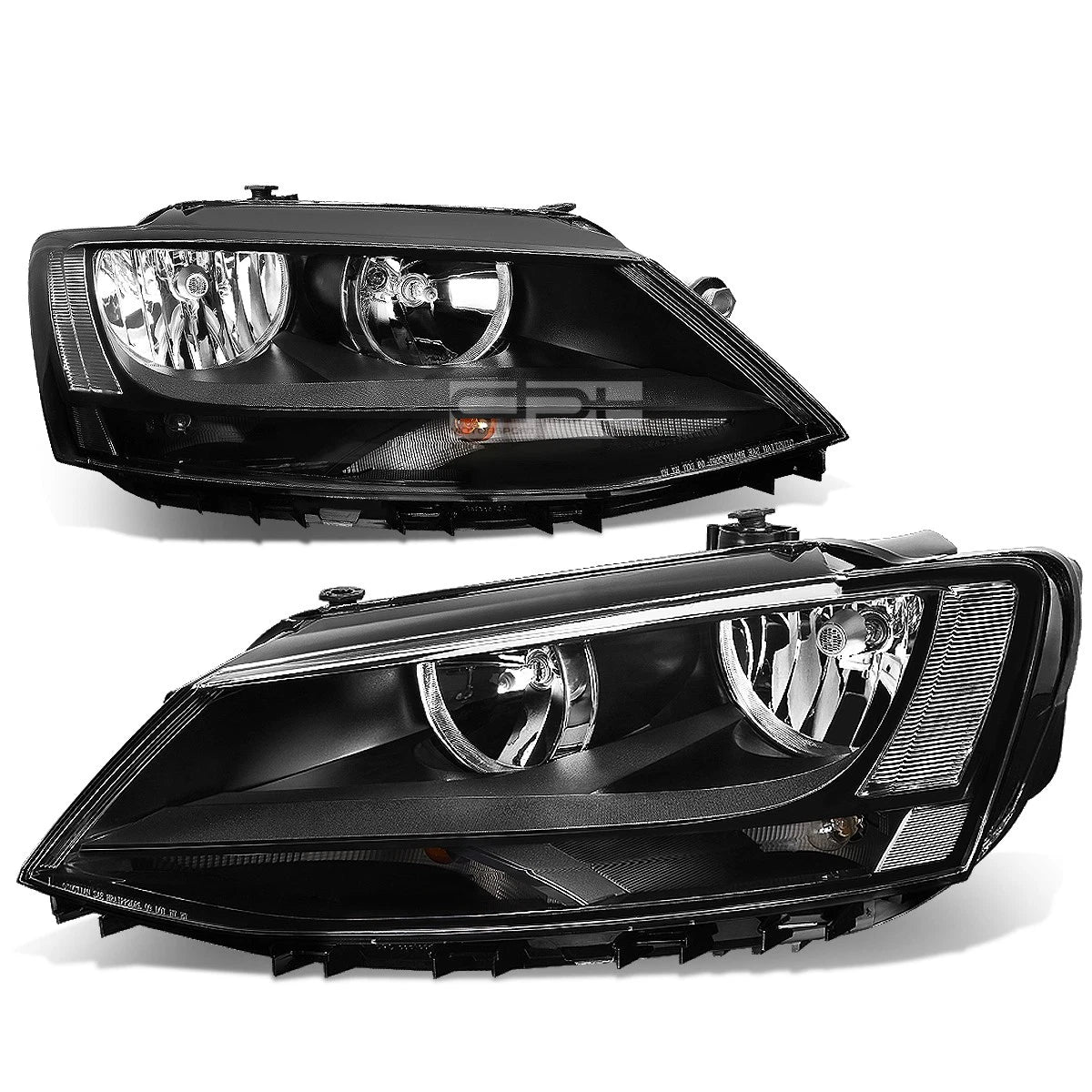 Fit 2011-2018 Vw Jetta Mk6 Pair Black Housing Clear | Built Supply Co