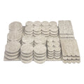 105 Pack Heavy Duty Multipack Felt Pads Sliders For Legs Chair Sofa