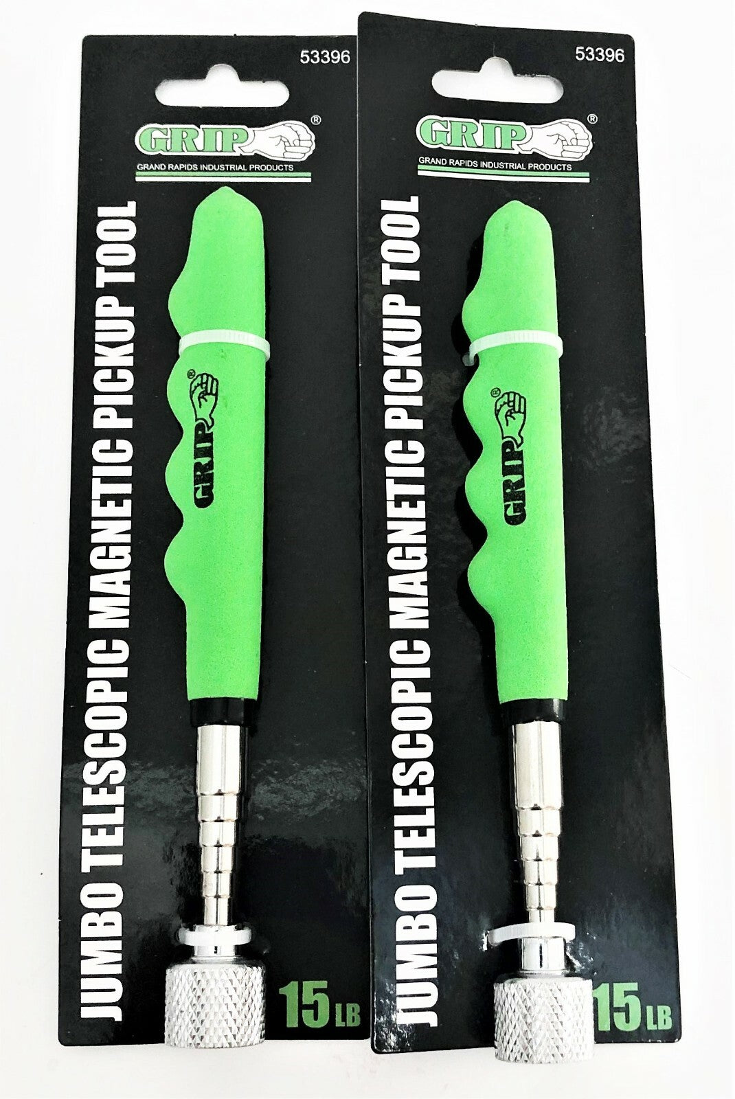 Grip 15lb Jumbo Telescoping Magnetic Pick-Up Tool - 2pcs by Grip