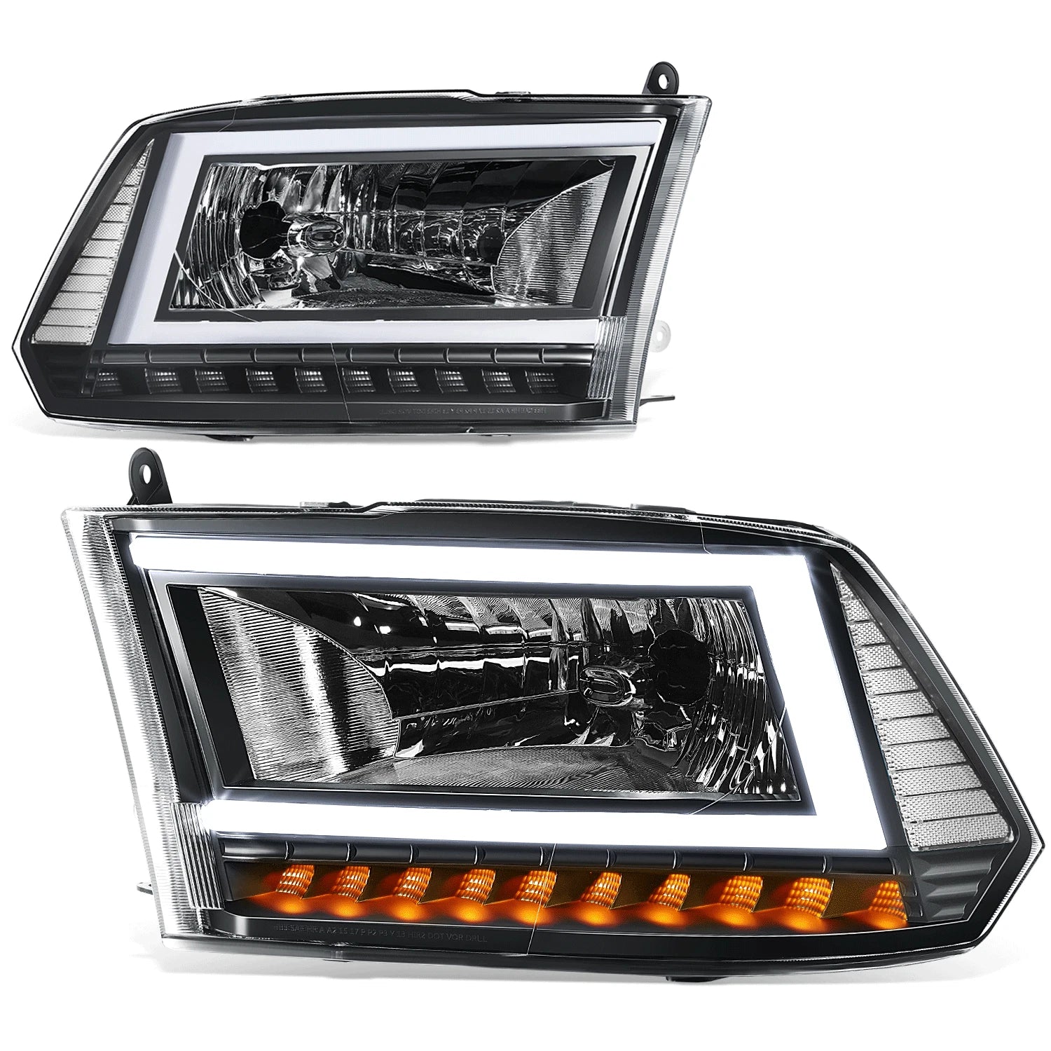 Fit 09-24 Ram 1500 Black/clear C-LED Drl Drl | Built Supply Co