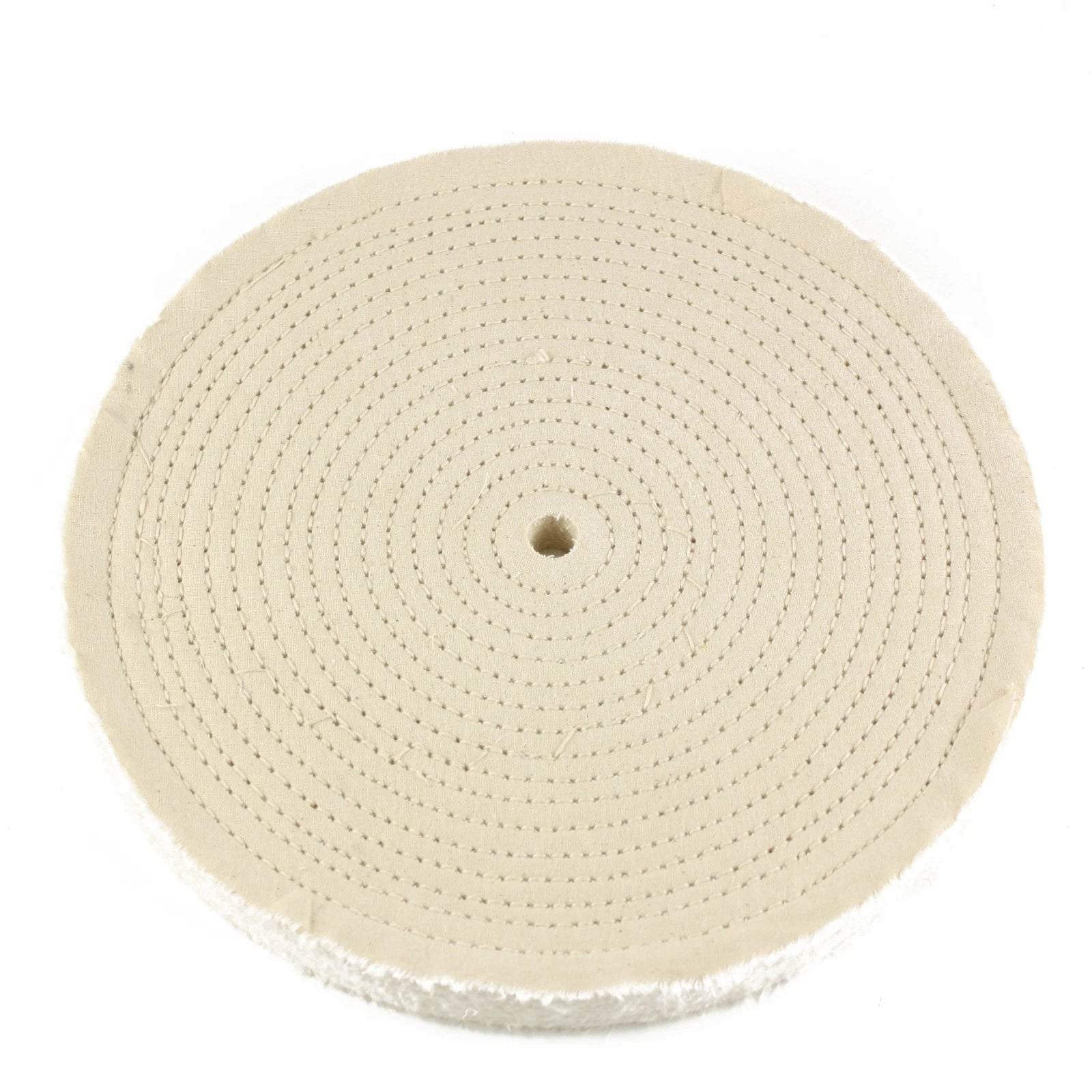 10" X 1/2" Arbor Hole - 60 Ply Spiral Sewn Polishing Muslin Cotton
