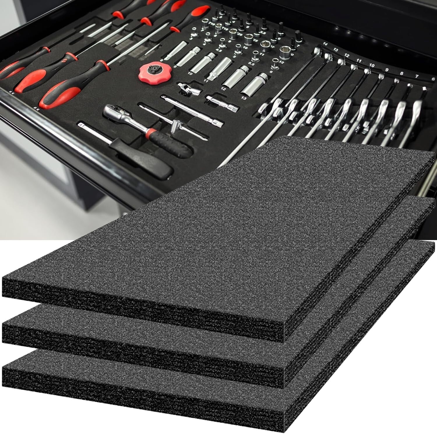 Tool Box Chest Cabinet Organizer Tray Set