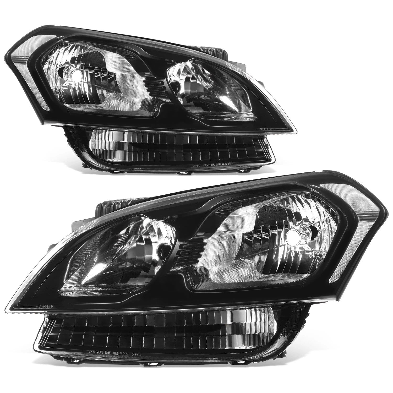 Fit 12-13 Soul Black Housing Clear Lens Headlights | Built Supply Co