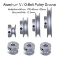 Aluminum V/O-Belt Pulley 12.5mm Groove Width