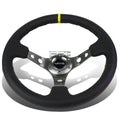 Nrg Reinforced 35cm 3"deep Dish Leather W/yellow | Built Supply Co