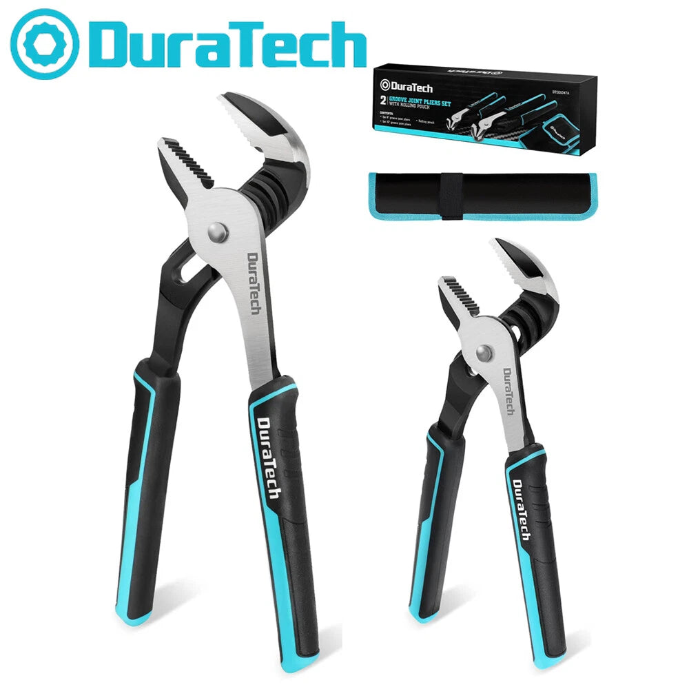Duratech Groove Joint Plier Set W/pouch 10&8inch Adjustable Water