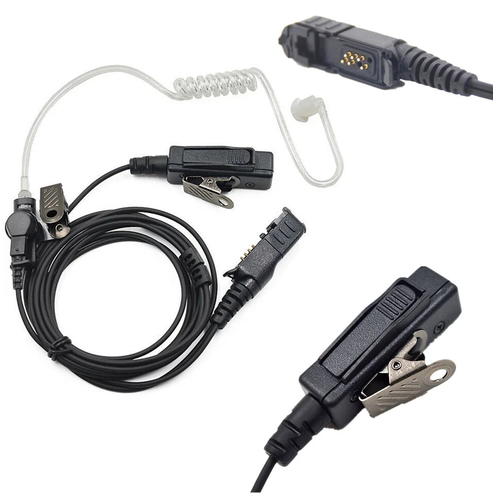 Push-to-talk Earpiece Headset For Motorola Xpr3300 3500 Xir P6600