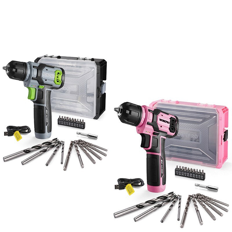 WORKPRO 8V Cordless Drill Driver Electric Screwdrivers