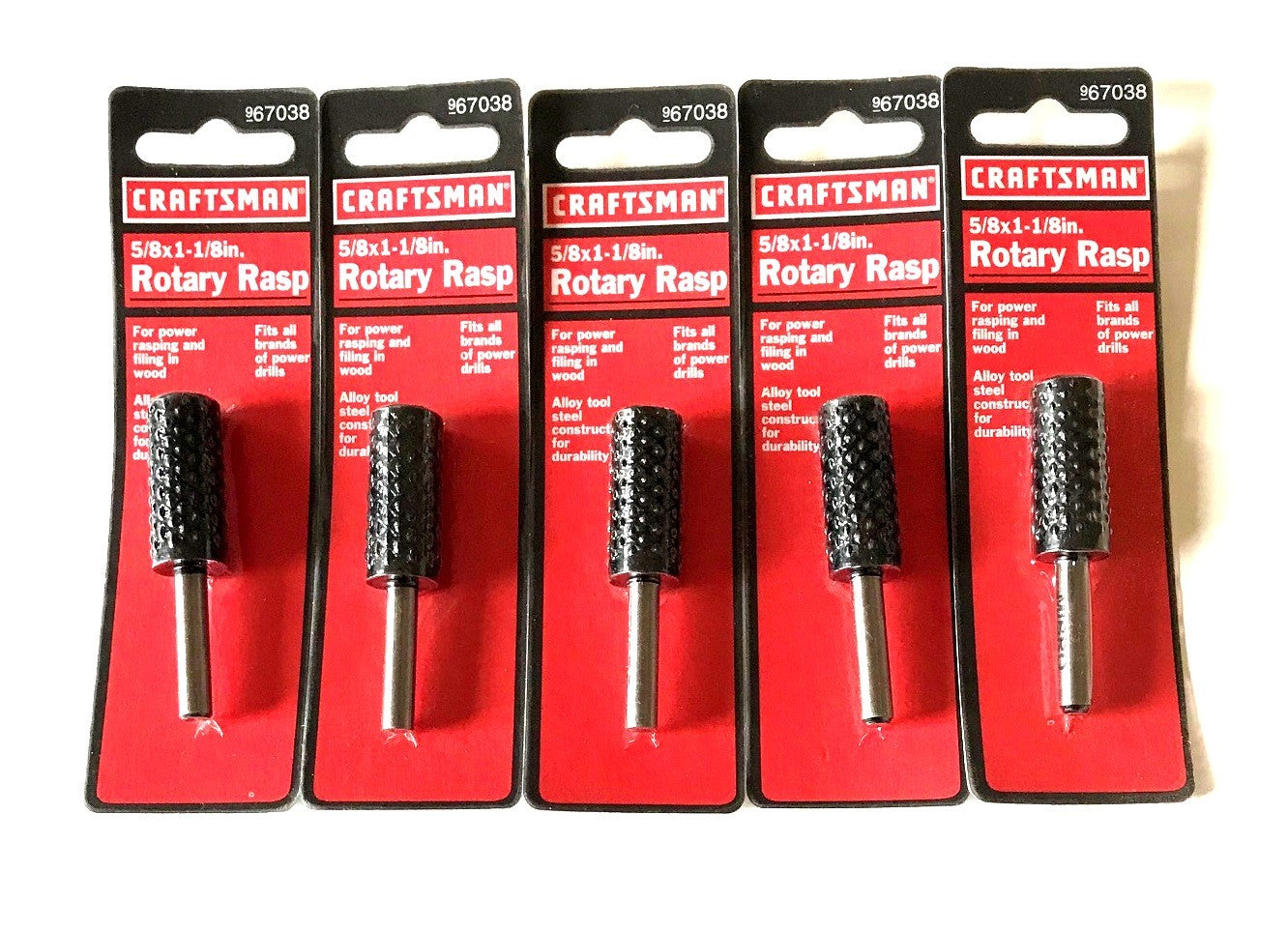 Craftsman Rotary Wood Rasp File Burrs
