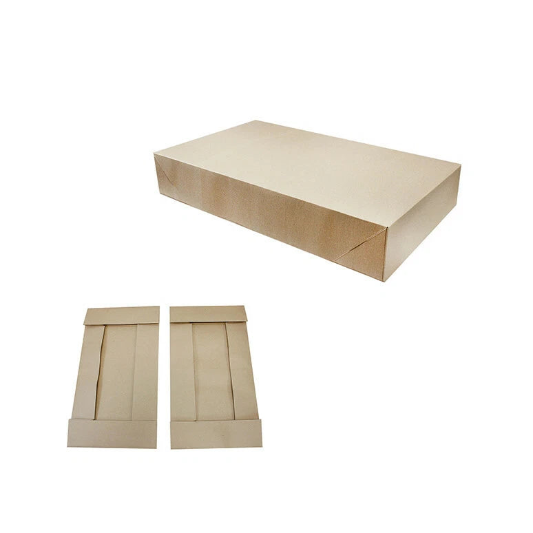 Kraft Pinstripe Apparal Gift Boxes