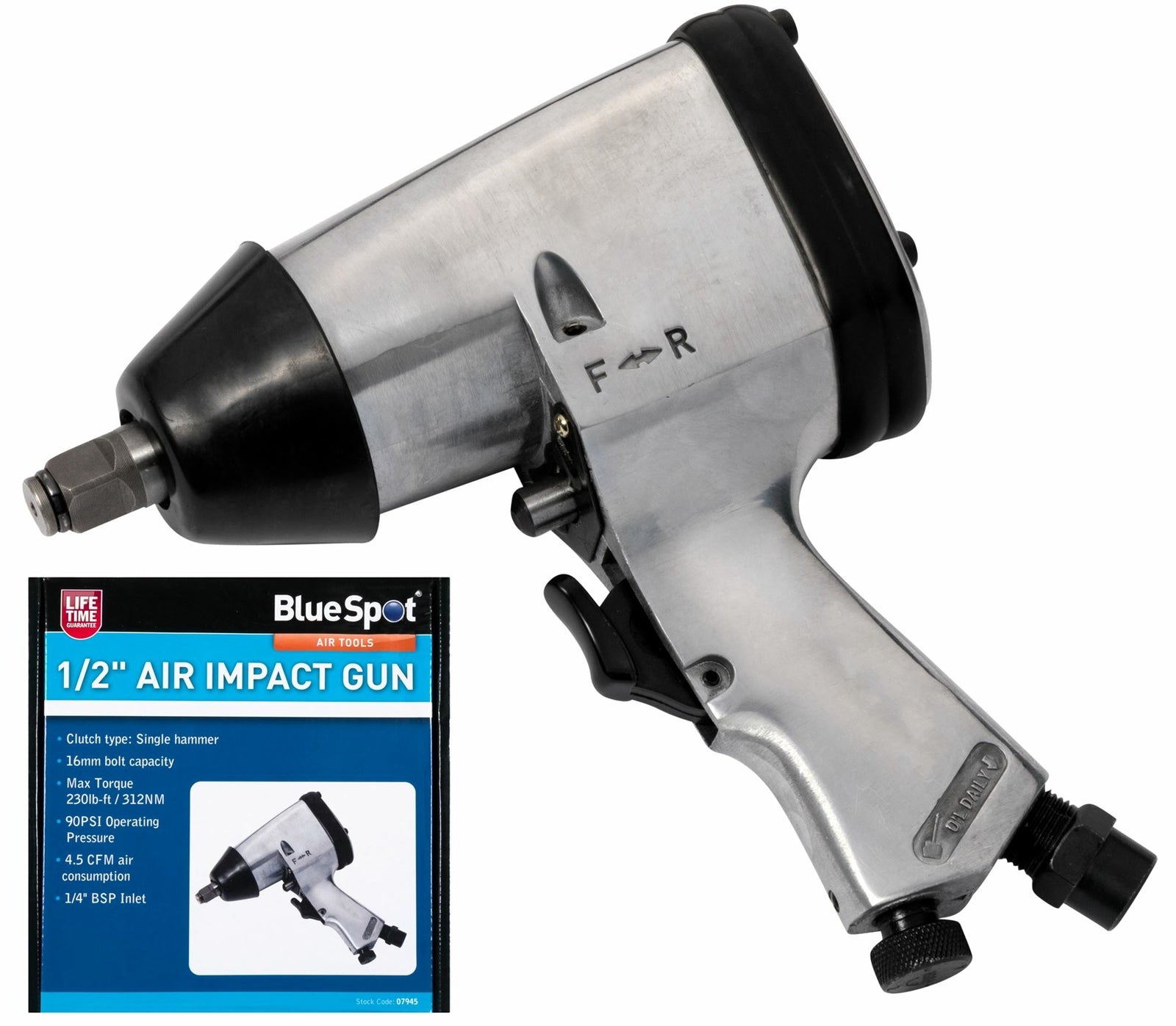 BlueSpot Air Impact Wrench Gun - 1/2" Drive 312NM by BlueSpot