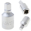 8mm &amp; 10mm 3/8" Dr. Cr-V Male Drain Plug Key Square Wrench Socket Bit Set