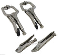 4pc Mini Locking Plier Set Carbon Steel 4" & 5" by Unbranded