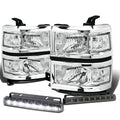 Chrome Headlight+clea<wbr/>r Corner Signal Lamp+LED | Built Supply Co