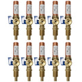 10 Pack  XFITTING Washing Machine Outlet Valve, 1/2" Pe