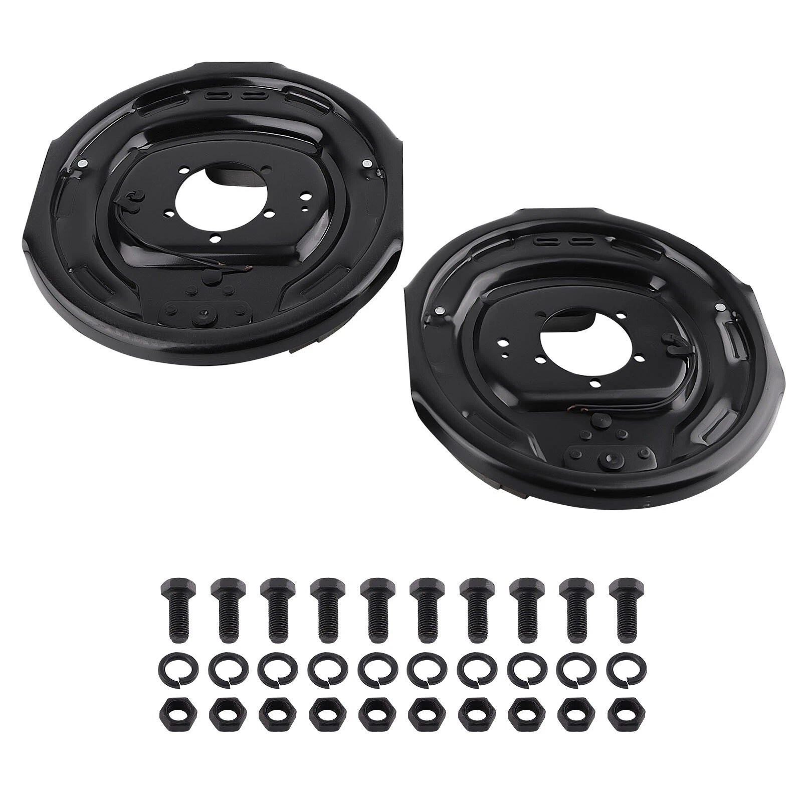 Driver Passenger Side 12" X 2" Electric Trailer Brake Assembly For 7000 lbs Axle