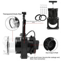 Rv Sewer Drain Valve With 3 Inch Transparent Extension Tube And