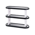 Abs+pet Plastic 3 Tier Desk Shelf For Kitchen Spice Rack Cup Storage