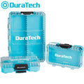 DURATECH 3PCS Parts Organizer Portable Hardware Tool Box Transparent