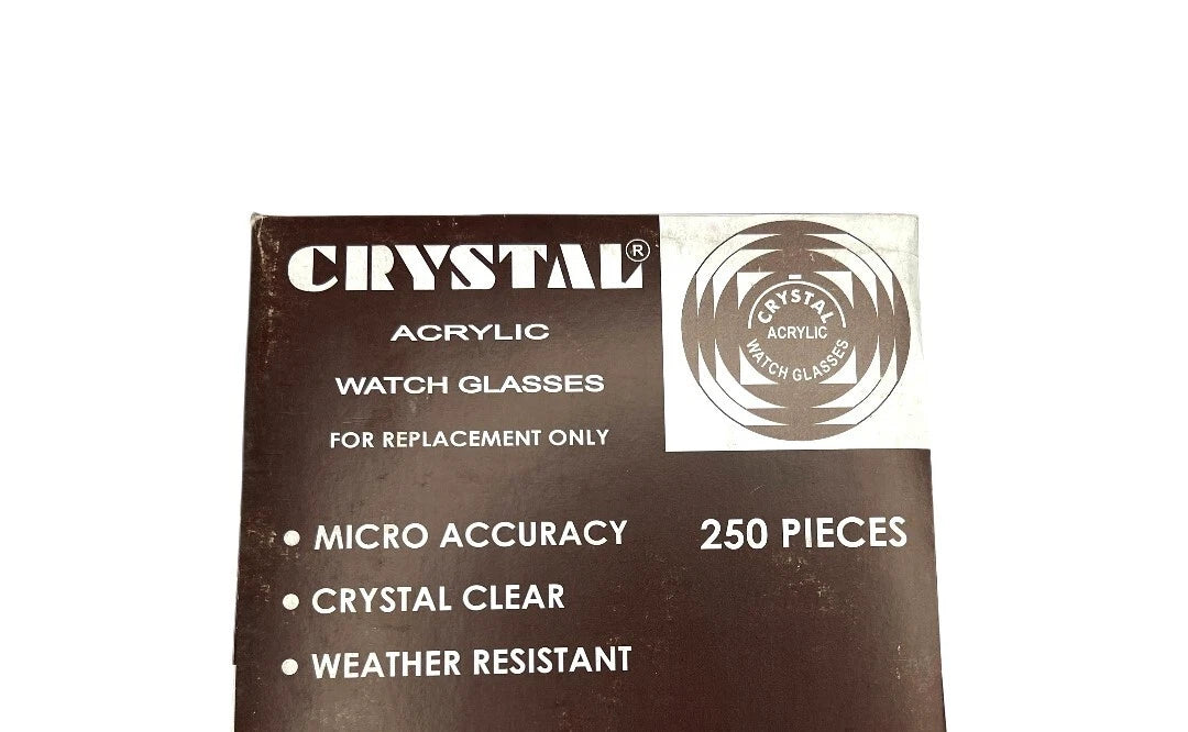 Assortment Watch Crystals High Dome Plastic Crystals Size 36.2 To