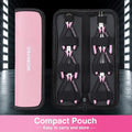 WORKPRO 6-Piece Mini Pliers Set Pink Ribbon Needle Nose Long