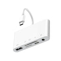 Usb-c Hub Adapter 5 In 1 Type C Memory Card Reader For Micro Sd Sdxc