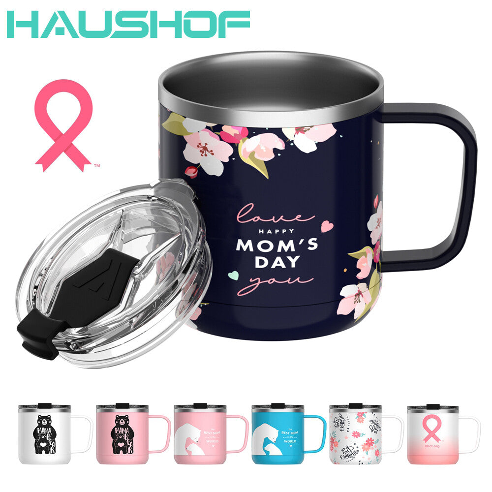 HAUSHOF Mothers Day Mug Tumblers 14 OZ Stainless Steel Coffee Mug Cup