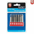 Bluespot 7pc Long Torx Star Drill Bit Set by Bluespot