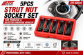 JTC-6004S 18-19-21-22-24<wbr/>mm 5pc Strut Nut Socket Suspension Shock Removal Tool