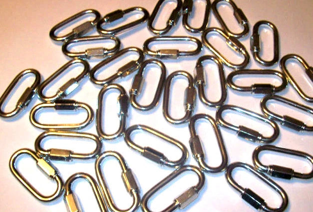 12 Quick Link Safety Hook 1/4" 880lb Rated Towing 506
