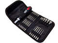 26pc Screwdriver Set: Ratchet Driver Handle + 1/4" Dr. Socket &amp; 65mm Long Bits