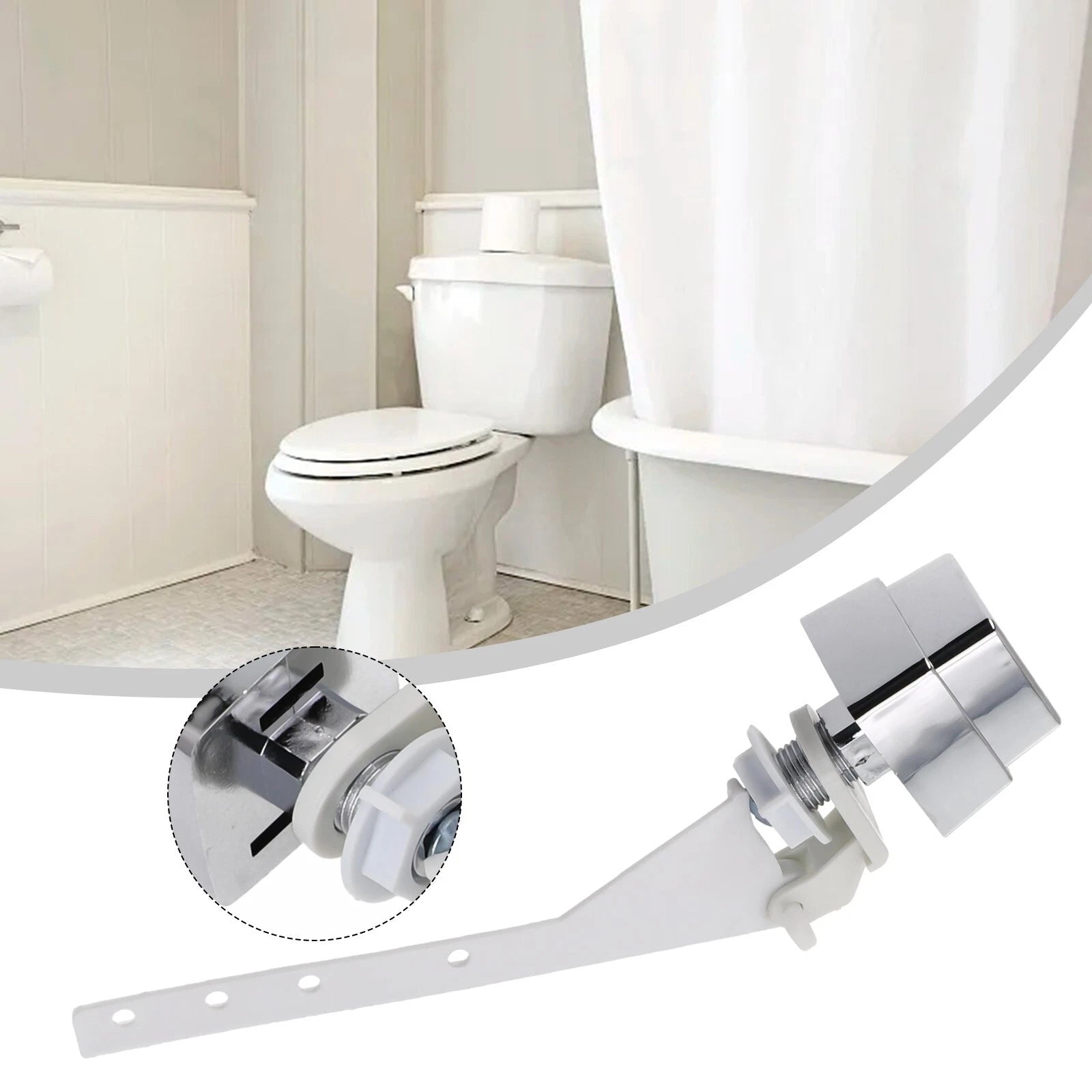 Easy Installation Toilet Tank Handle Replacement With Adjustable Lever