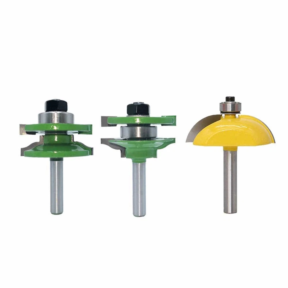 Large Tenon Mortise Cutter Set Alloy For Precise Cabinet Door Joints