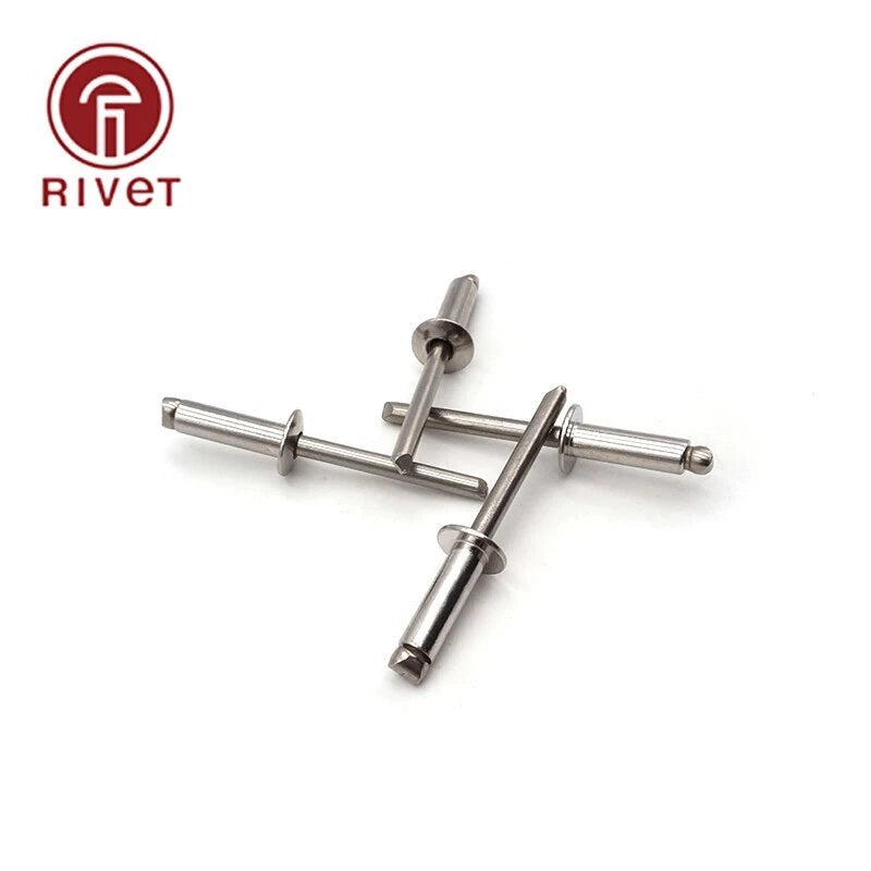 Stainless Steel And Steel Blind Rivet Round Head Open Type Csk Head Pop Rivet
