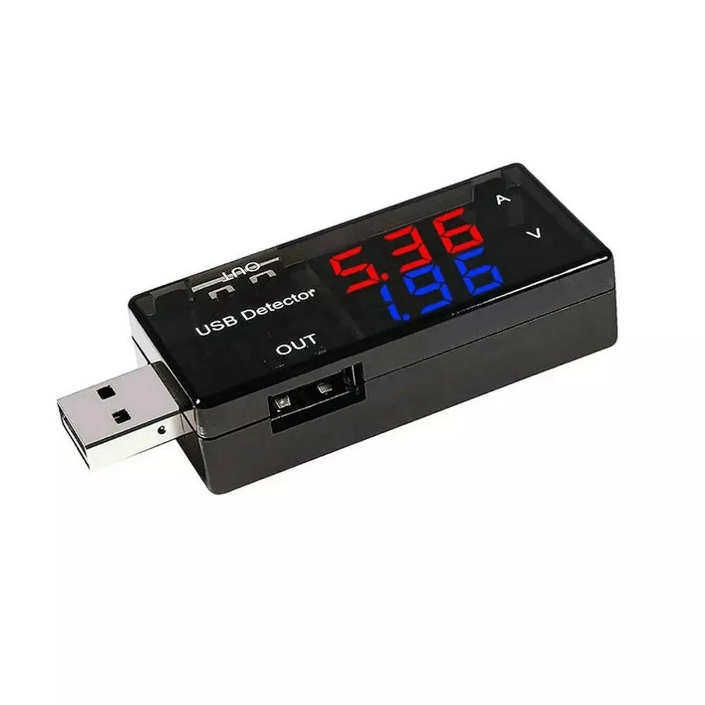 USB Voltage Current Meter Voltmeter 39V 0 5A Compact Tester for USB ChargersOpen