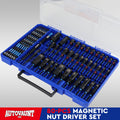 80PC Magnetic Impact Nut Driver Set Metric & Sae with Adapter
