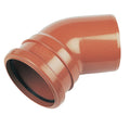 Floplast D163 110mm Underground 45° Bend - Brown