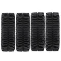 1.0" Rubber Super Mud Wheel Tires For Axial Scx24 1/24 Rc Crawler Car