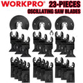 Workpro 23-pieces Metal Wood Oscillating Saw Blades Set Quick Release