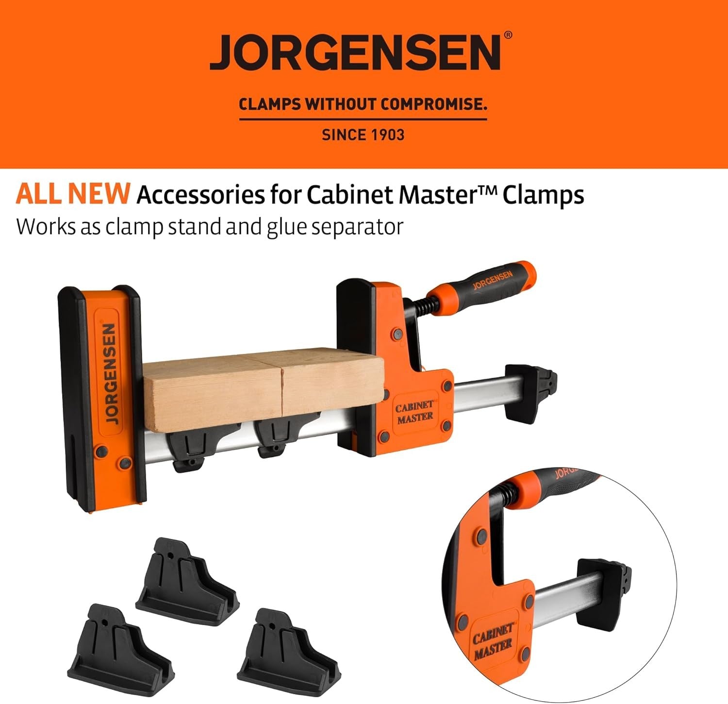 Jorgensen Cabinet Master Glue Separator & Clamp Stand by Jorgensen