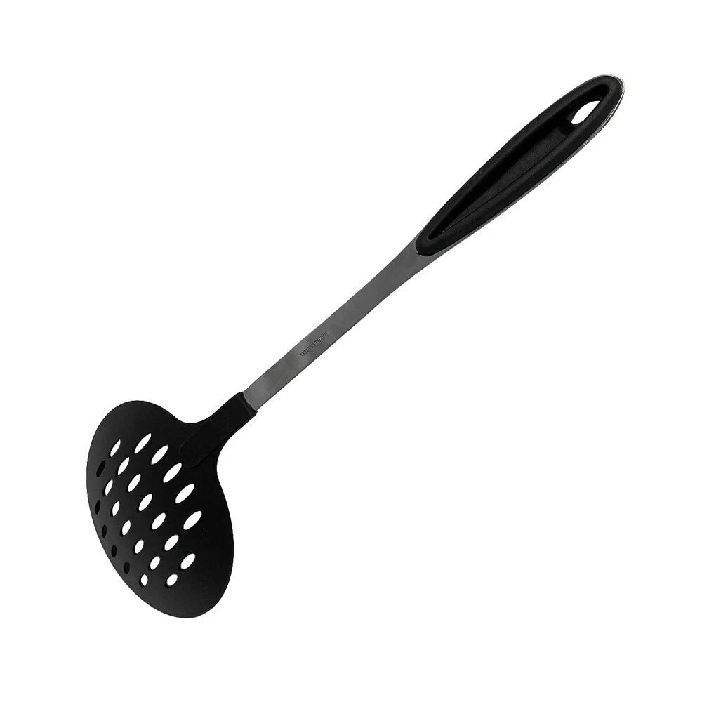 Black Nylon Slotted Skimmer Slotted Spoon , 14 Inch